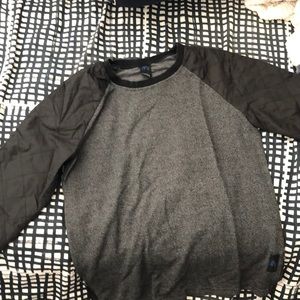 Quilted Black long sleeve sweater